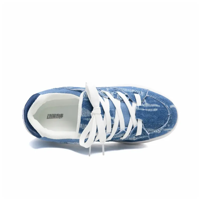 Anime Story Slip Resistant, Abrasion Resistant, Lightweight, Breathable Low Top Skateboard Shoes Unisex-12