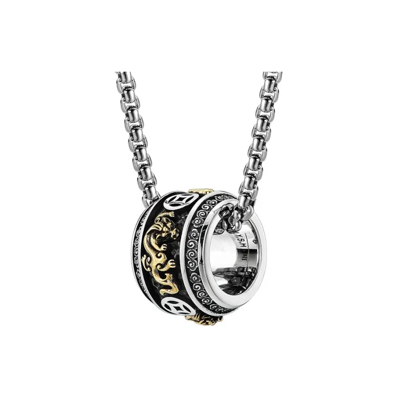 MYSH 925 Sterling Silver Necklaces Men's-8