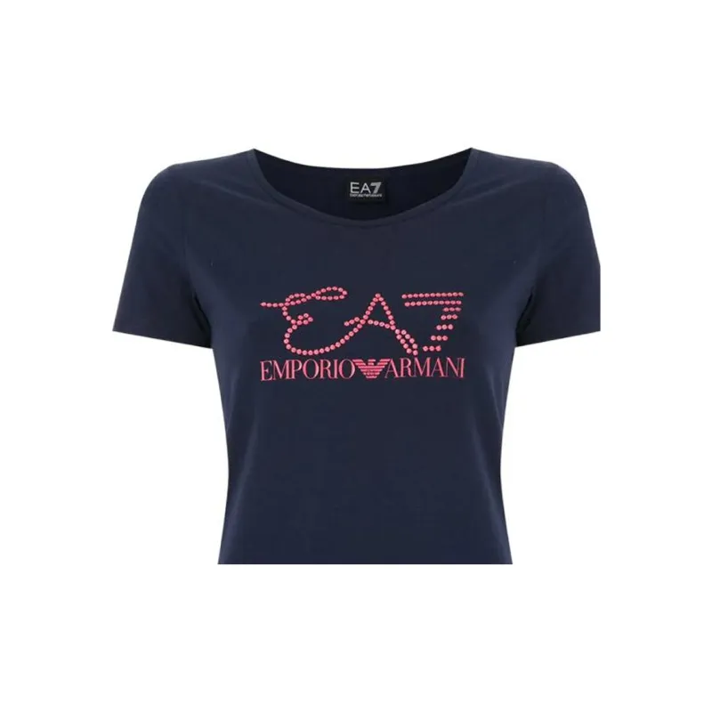 EMPORIO ARMANI EA7 SS22 T Shirt Women's Dark Blue-4