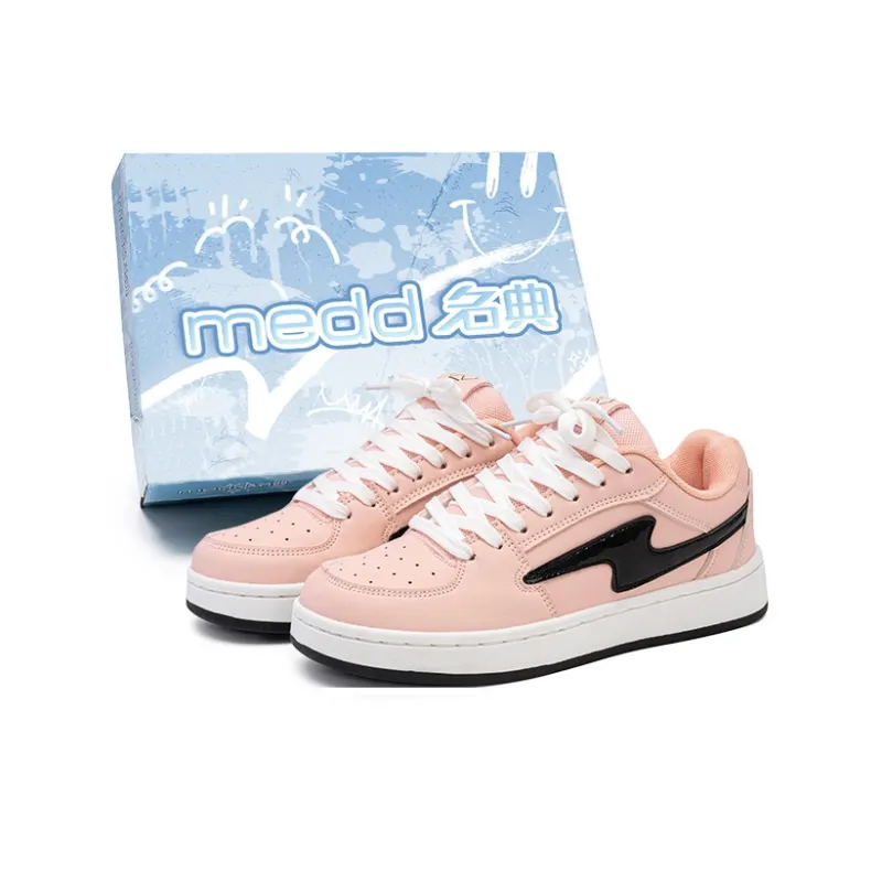 Medd Non-slip Lightweight Low-Top Skateboard Shoes Unisex White And Blue Mandarin Ducks-5