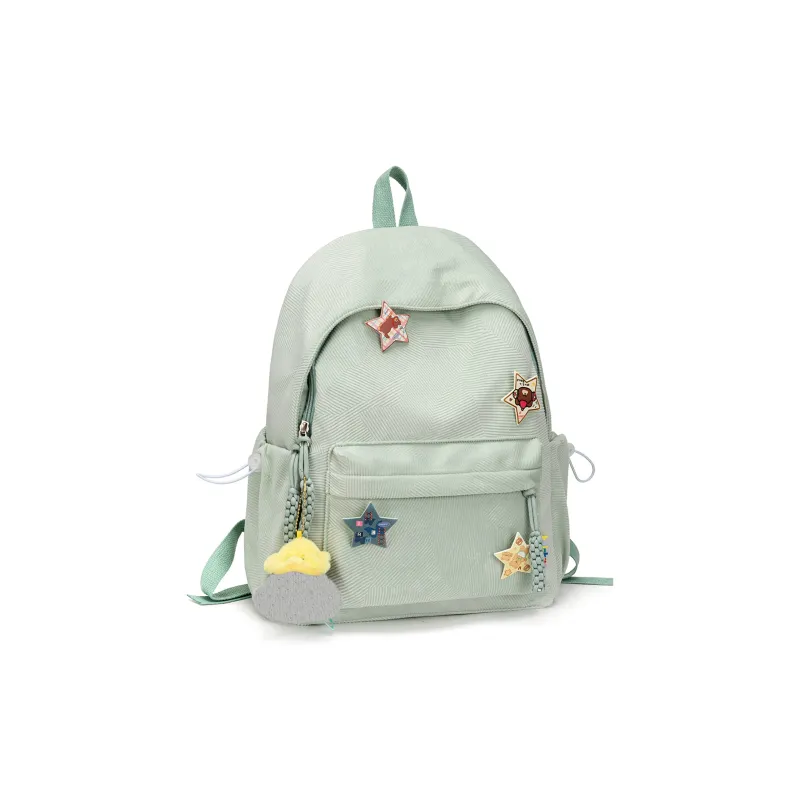 UNITE STAR Corduroy Backpack Medium Size Women's Red/Custard/Blue Green/Pink/Ecru-8