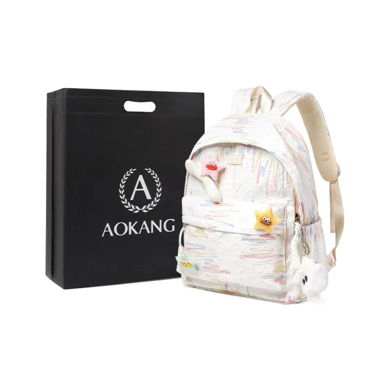 AOKANG Fabric Backpack Laptop Bag Tubas Women's-4