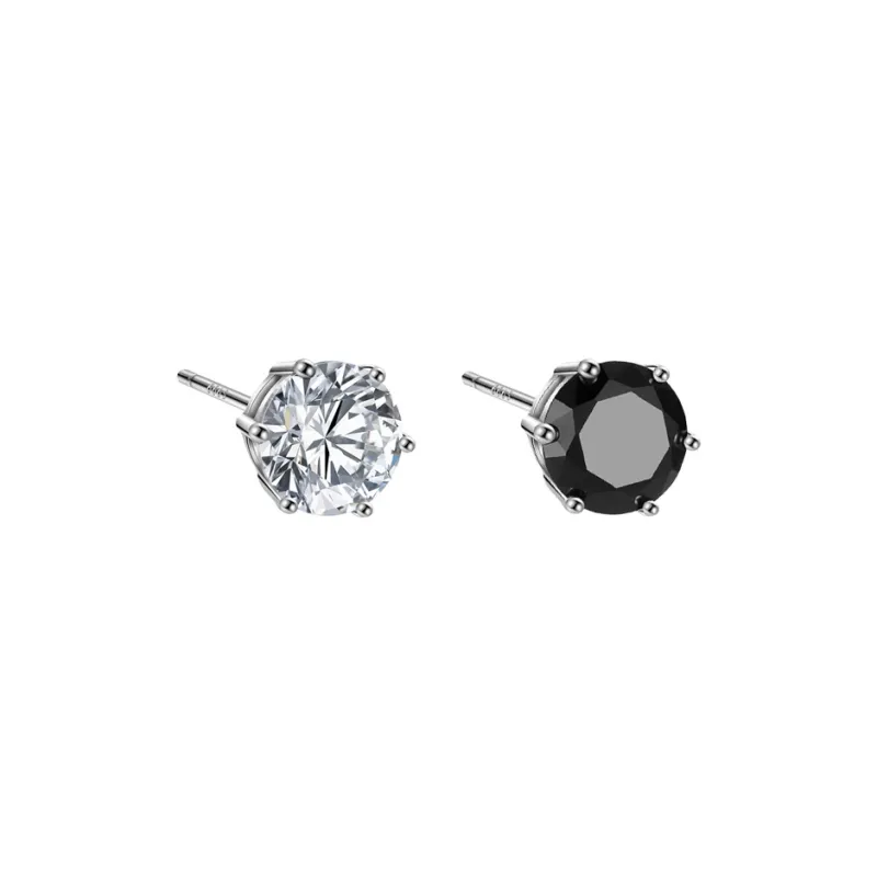 VEZA Sterling Silver Stud Earrings Unisex-9