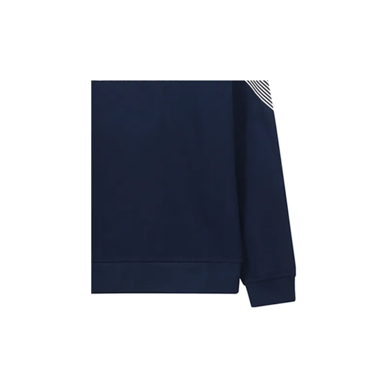 EMPORIO ARMANI EA7 Sweatshirts Men Marine Blue White-4