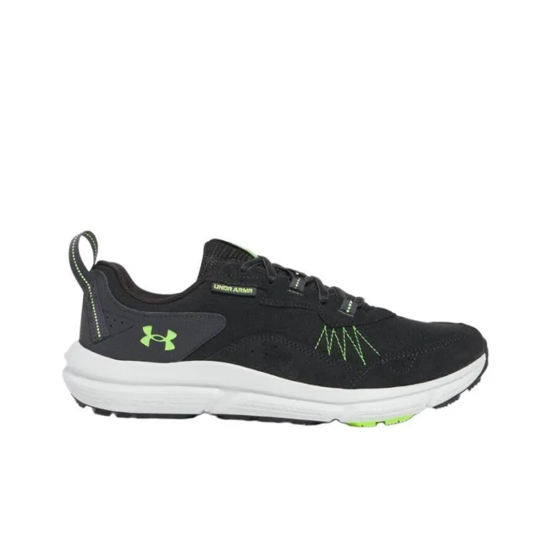Under Armour Charged Verssert Anti Slip Wear Resistant Low Top Casual Running Shoes Men's Black Green-1