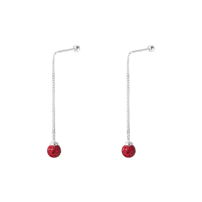 U state 999 Fine Silver Drop Earrings Women's-0