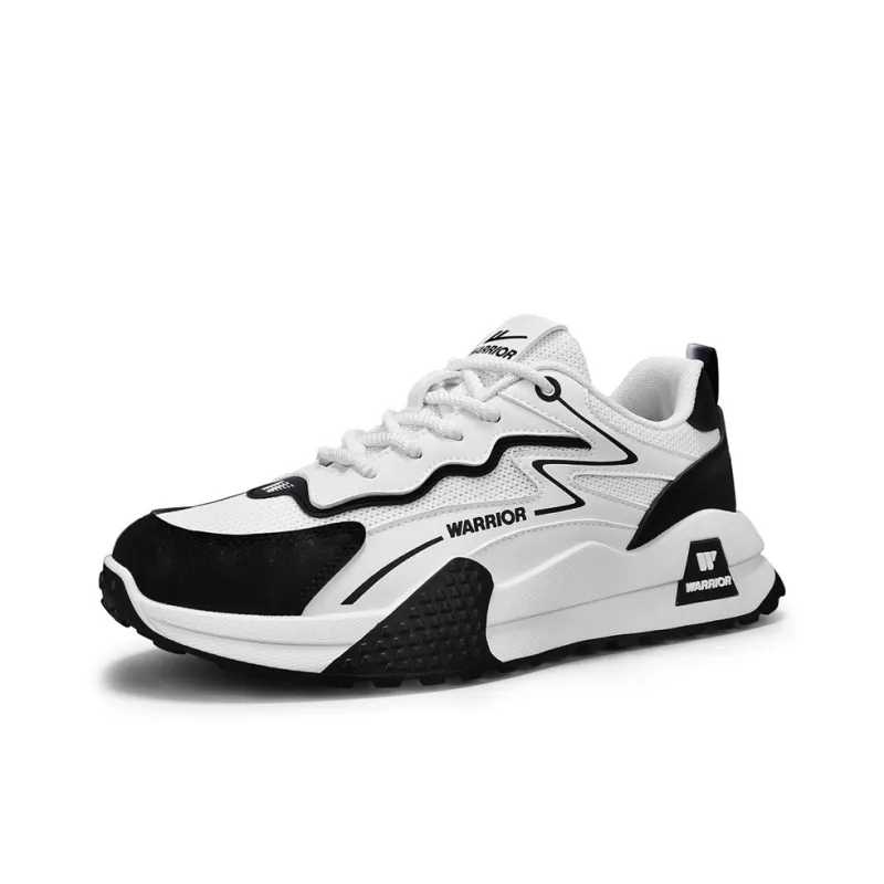 Warrior Wear-Resistant Lightweight Rebound Low-Top Casual Shoes Men's Beige Brown Blue-15