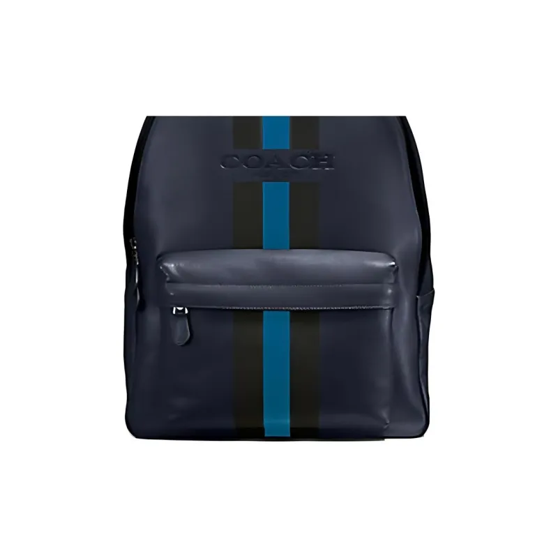 COACH Charles Cow Leather Backpacks Backpack Large Size Men's Dark Blue-2