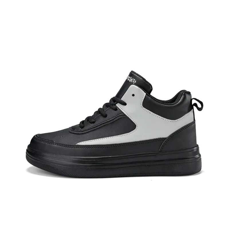 Budding Bear Anti-Slip And Wear-Resistant Lightweight Height Increasing Mid-Top Skateboard Shoes Men's-6
