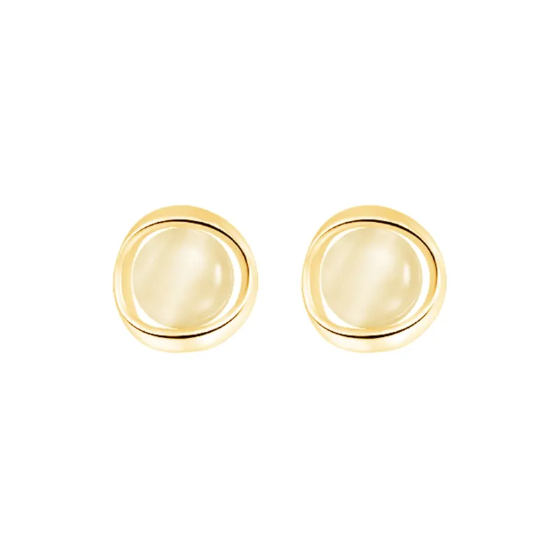 OFLY S999 Sterling Silver Stud Earrings Women's-4