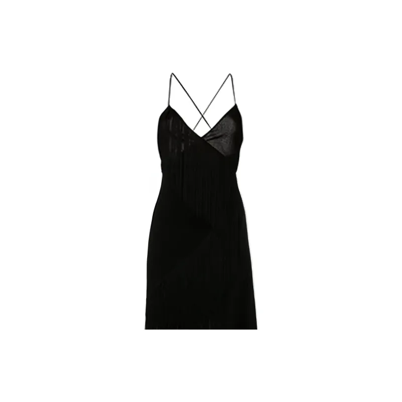 Givenchy Cascading Fringe Slip Dress-3