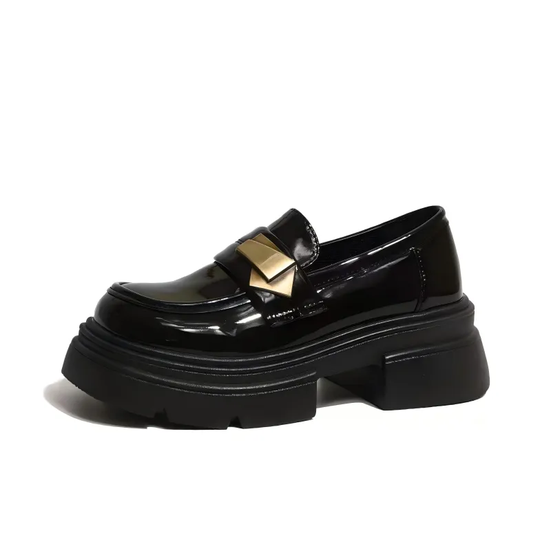 BINGO DUCK Loafers Women's Black-5