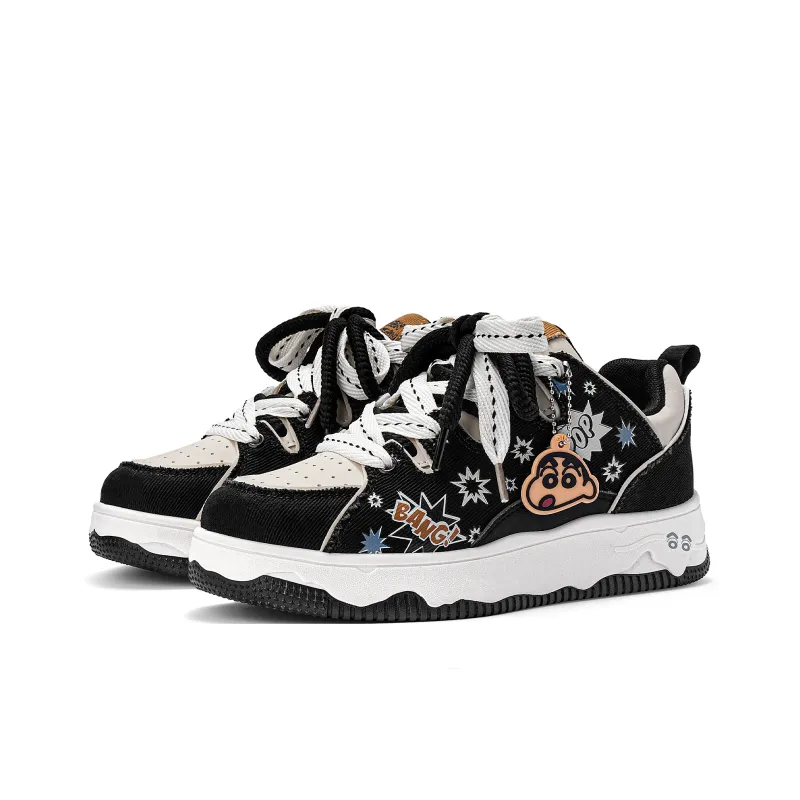 Crayon Shinchan Lightweight Breathable Height Increasing Low Top Skateboard Shoes Unisex-54
