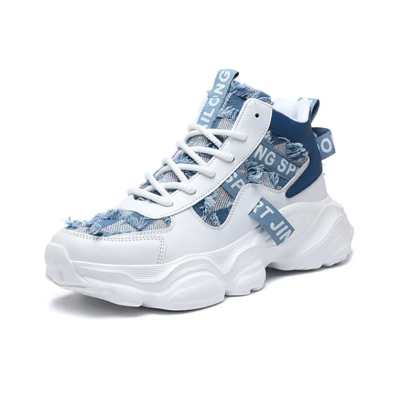 JANECO Anti-Slip Wear-Resistant High-Top Chunky Sneakers Unisex-11