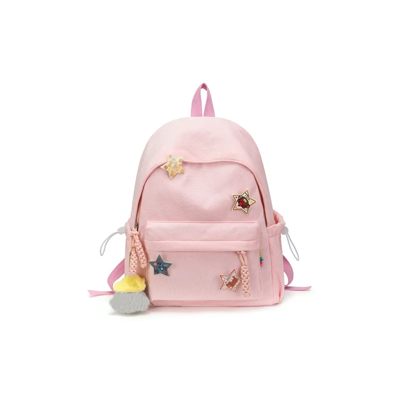 UNITE STAR Corduroy Backpack Medium Size Women's Red/Custard/Blue Green/Pink/Ecru-10