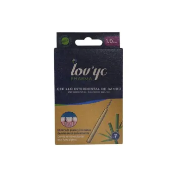 LOVYC Pharma Bamboo Fangs Interval Toothbrushes Cleaning 7 Pcs Pack