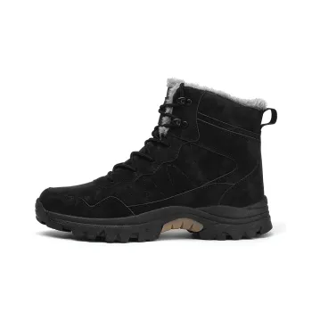 PLAY COBBLER Warm Slip Resistant Short Snow Boots Men's