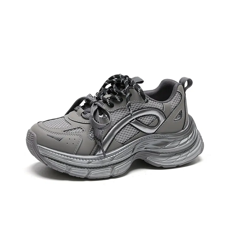WOOS BOBO Lightweight Height Increasing Low Top Chunky Sneakers Women's-6