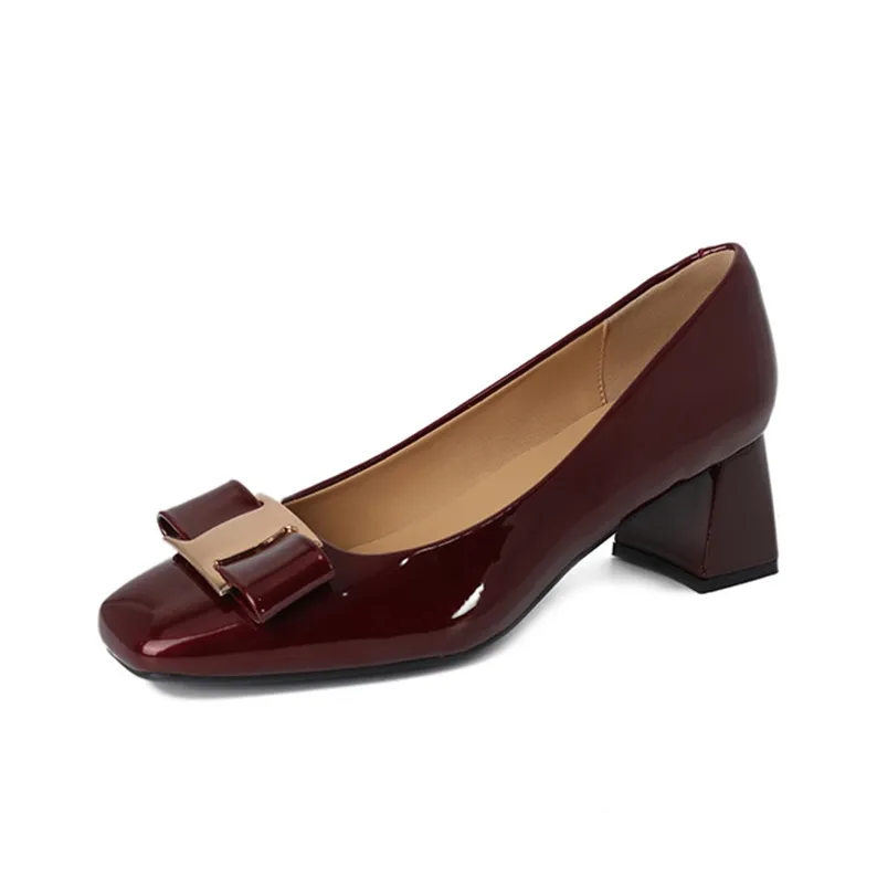 TADSW Chunky Heel High Heels 5cm Women's-6