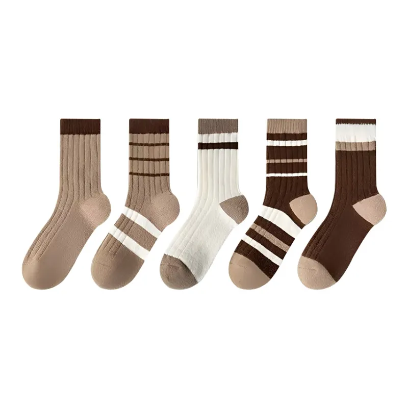 AOKANG Mid Calf Socks Women's 5 Pack-0
