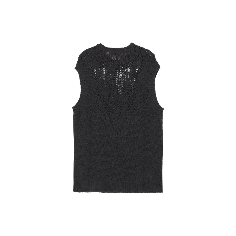 Yohji Yamamoto Pour Homme FW24 Tank Top Men's Charcoal-1