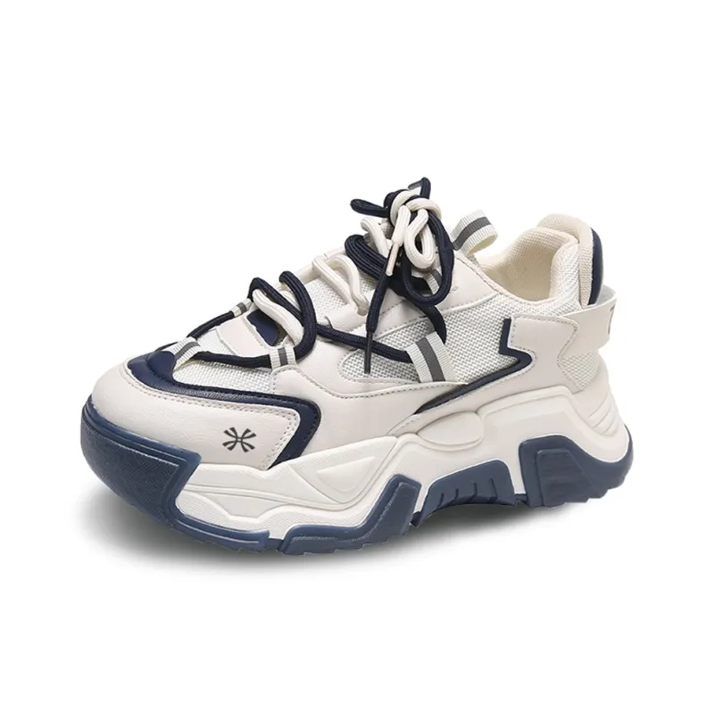 YUZHAOLIN Anti Slip And Wear Resistant Height Increasing Low Top Chunky Sneakers Women's-6