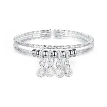Asia Star 999 Fine Silver Bangles Women's
