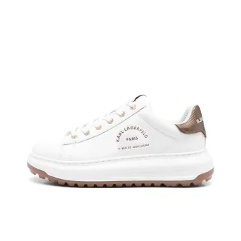 KARL LAGERFELD Kapri Lug Low Top Casual Shoes Women's White