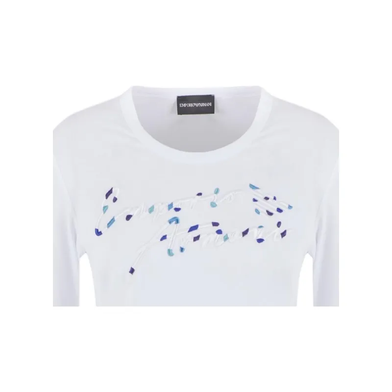 EMPORIO ARMANI Asv Jumper In Supima Jersey With Embossed Signature Logo Embroidery-3