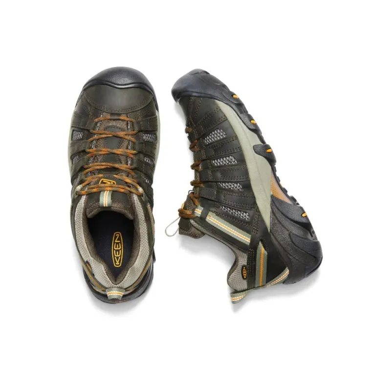 KEEN Voyageur Anti Slip Wear Resistant Low Top Hiking Shoes Men's Brown-4