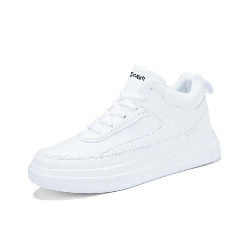 Budding Bear Anti-Slip And Wear-Resistant Lightweight Height Increasing Mid-Top Skateboard Shoes Men's-12