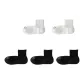 All-Season Ankle-Length No-Show Socks Combination (White+White+Black+Black+Black)