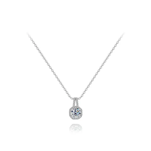 KUMET S925 Silver Necklaces Women's Same For Couples
