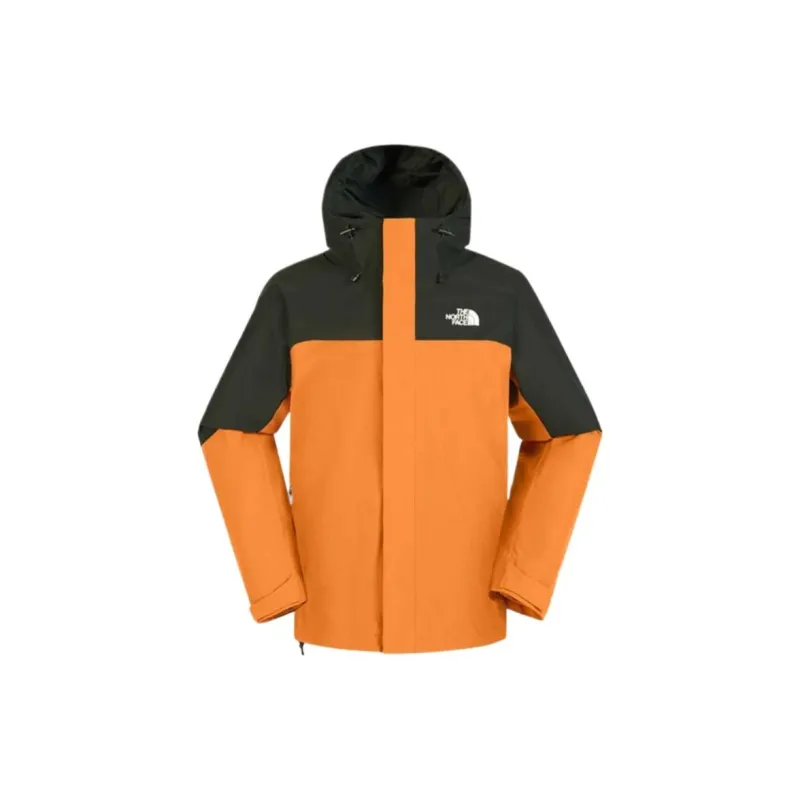 THE NORTH FACE Waterproof And Windproof To Keep Warm Windbreaker Jacket Men's Orange-0