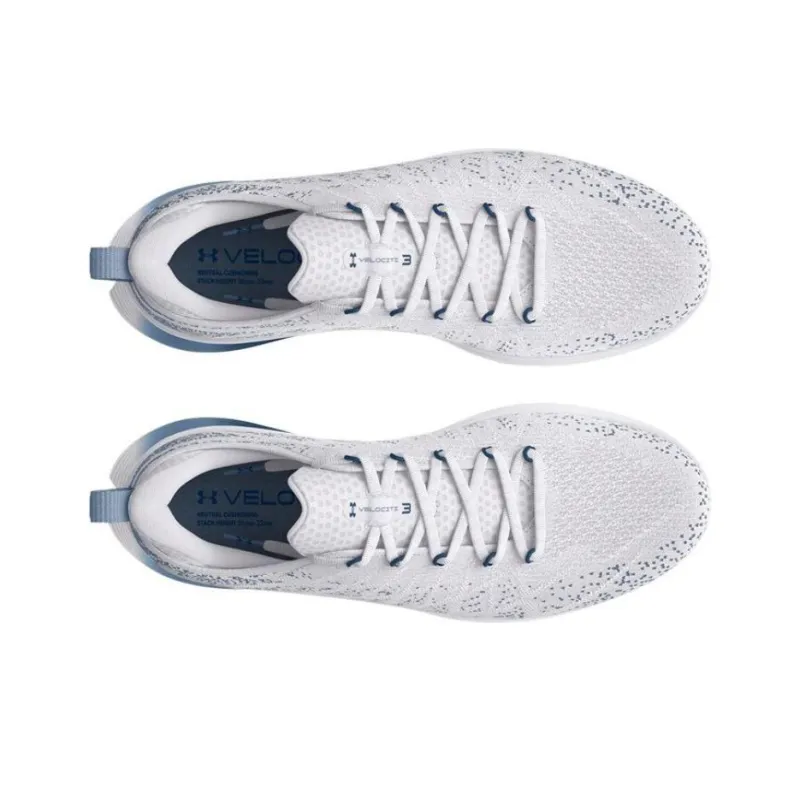 Under Armour Velociti 3 Anti Slip Wear Resistant Low Top Casual Running Shoes Men's White-3