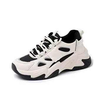 YUZHAOLIN Anti Slip And Wear Resistant Height Increasing Low Top Chunky Sneakers Women's