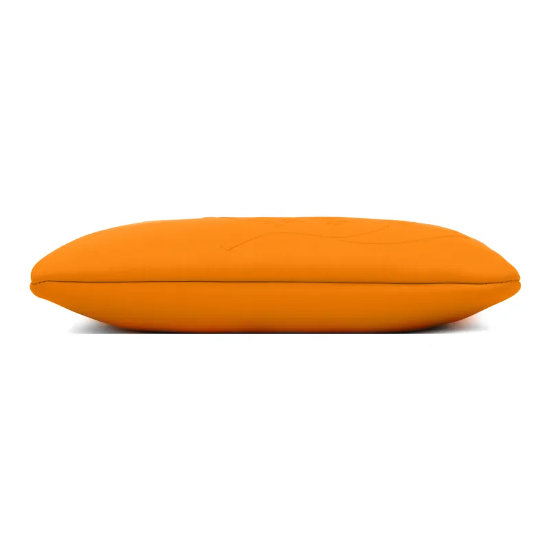 HERMES Polyamide Clutch Medium Size Women's Orange-5