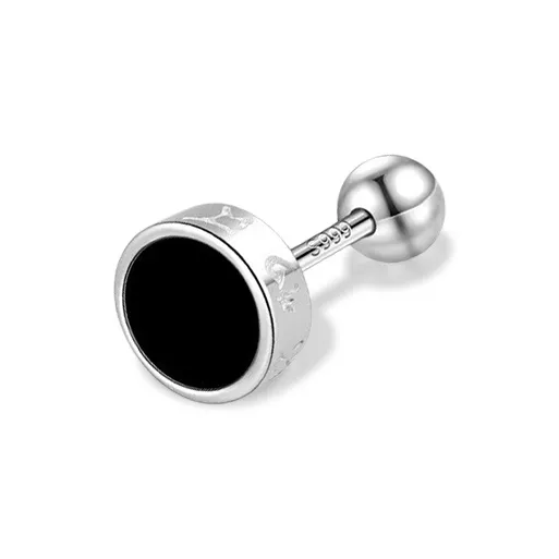 VEZA Sterling Silver Stud Earrings Unisex-0