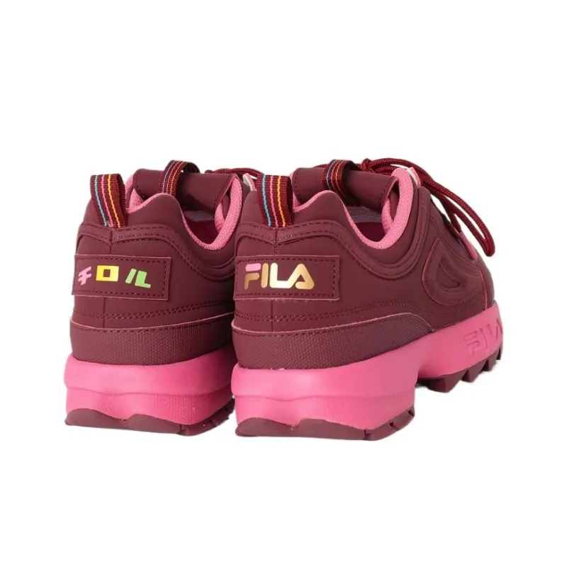 FILA Disruptor Slip-Resistant Low-Top Casual Shoes Unisex Purple-3