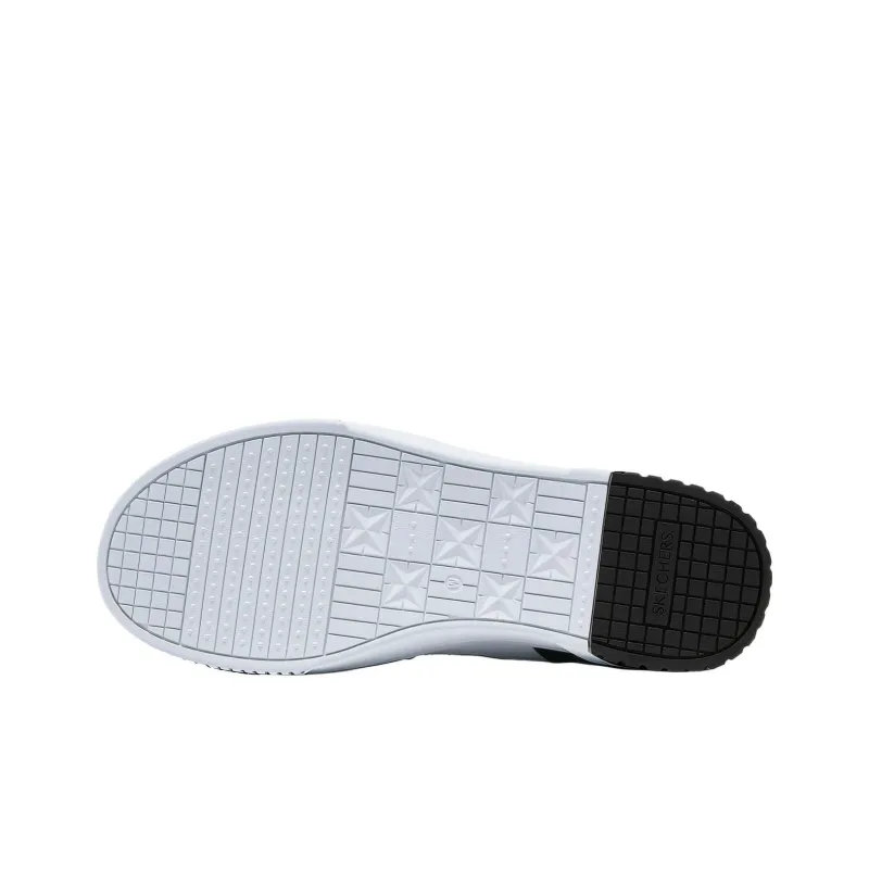 Skechers Court Classics Cushioning Anti-Slip And Wear-Resistant Low-Top Skateboard Shoes Men's White Black-3