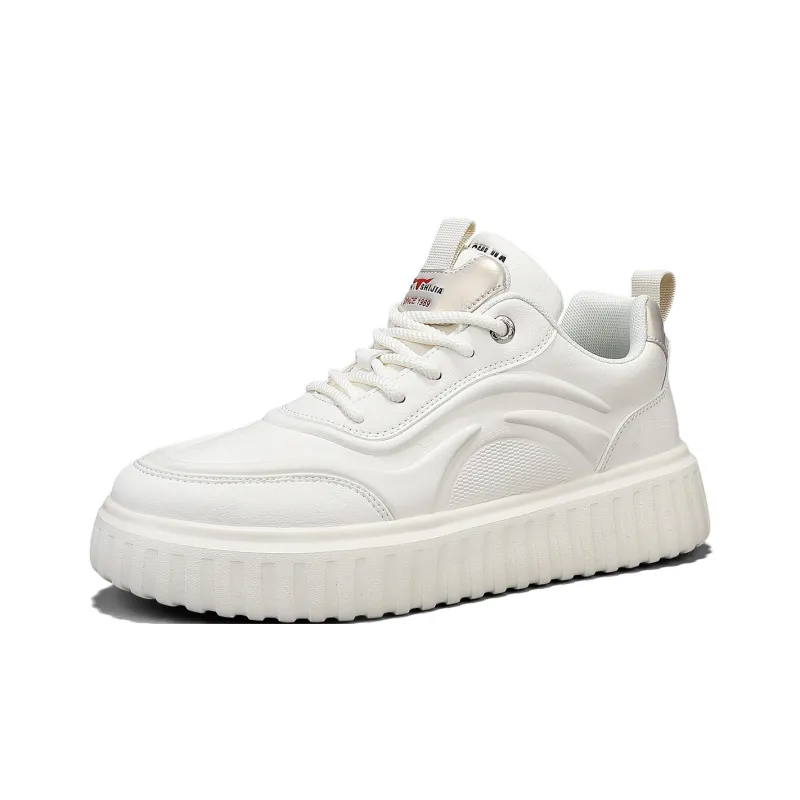 G.N.SHIJIA Wear Resistant Lightweight Breathable Height Increasing Low Top Skateboard Shoes Men's-1
