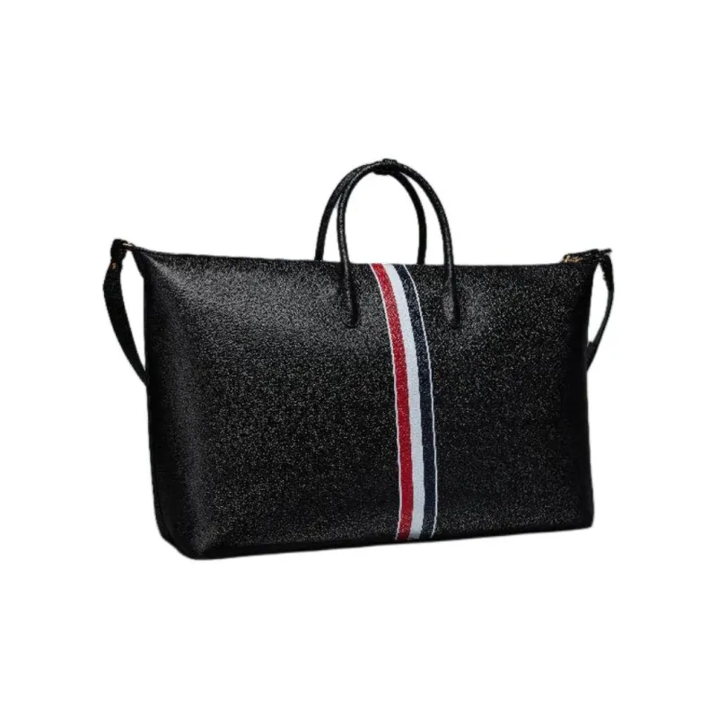 THOM BROWNE· Leather Travel Bag Men's Black-1