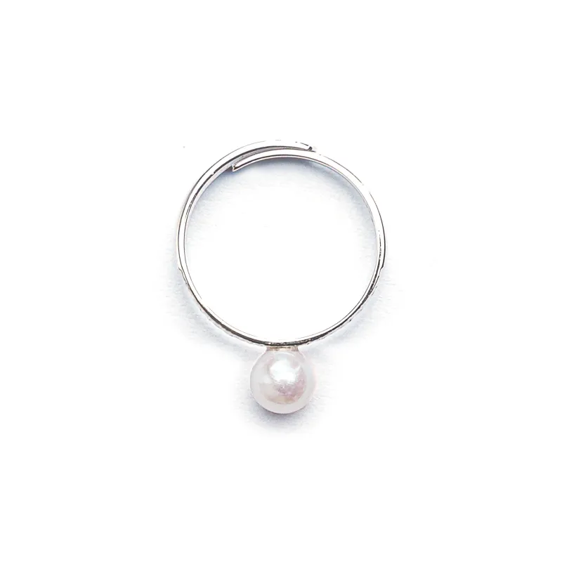 SANWUBALUOKE Freshwater Pearl Rings Women's-7