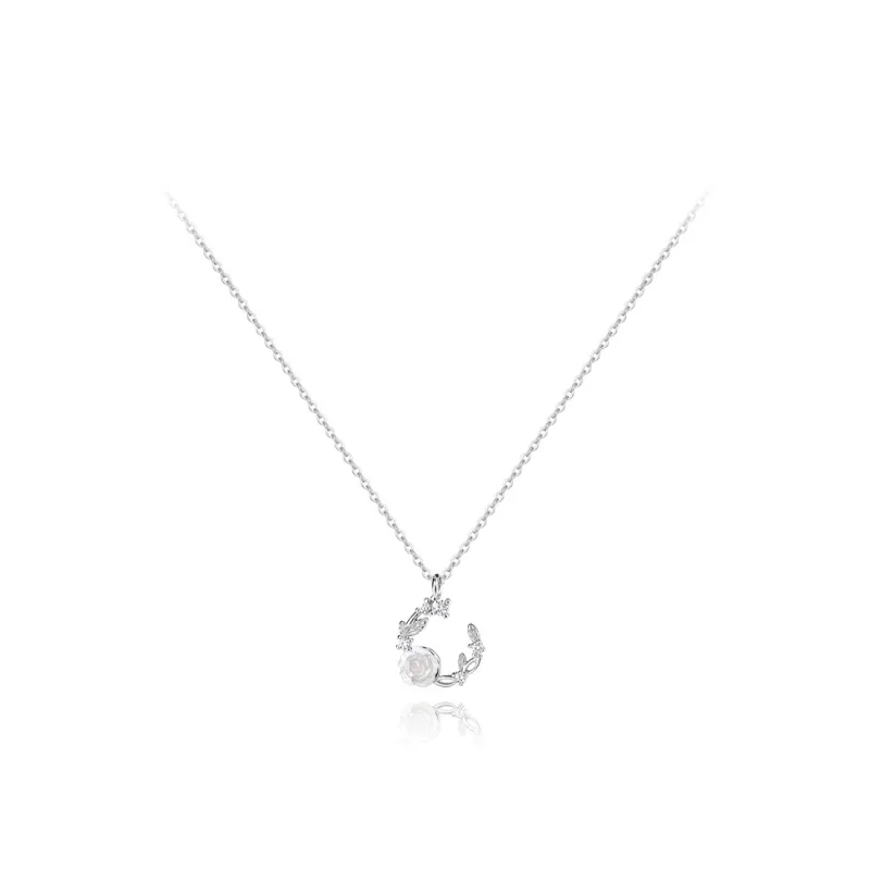 KUMET Sterling Silver Necklaces Women's Same For Couples-7