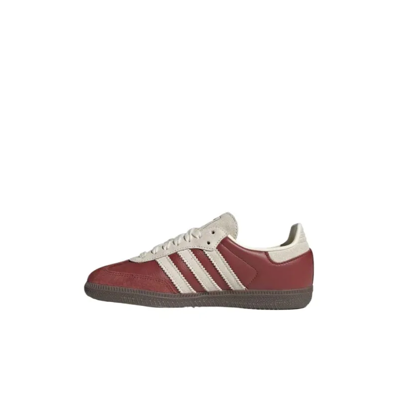 Adidas Originals Abrasion Resistant Low Top Kids' Skateboarding Shoes Red White Kids'-1