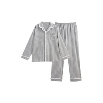 Same Language Pajama Set Men's Off White Gray