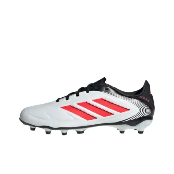 Adidas Copa Pure 3 Anti Slip Wear Resistant Low Top Kids' Soccer Shoes Cloud White/Clear Red/Core Black Teenagers