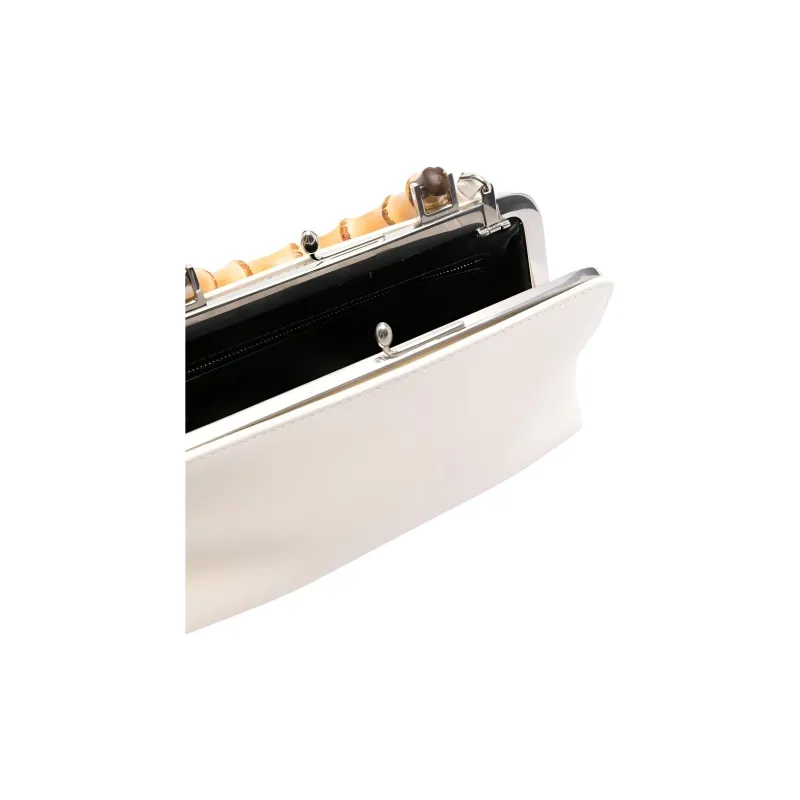 JIL SANDER Goji Calfskin Shoulder Bag Crossbody Bag Handbag Mini Women's White-3