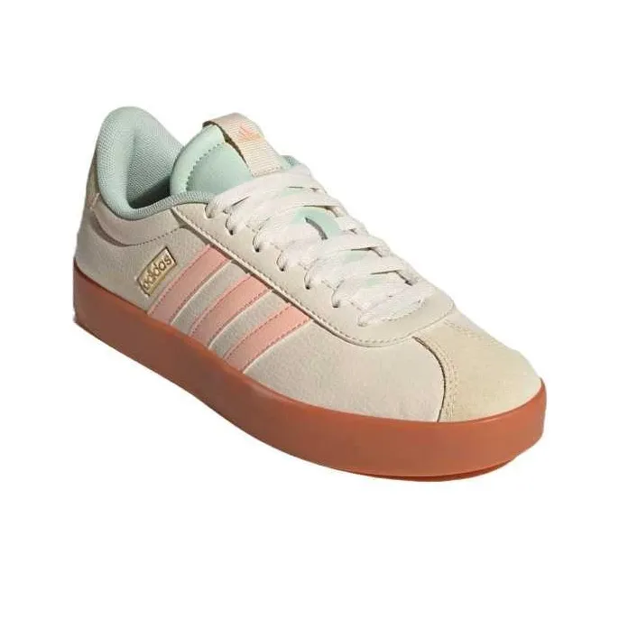 Adidas VL COURT 3.0 Slip Resistant Low Top Casual Shoes Women's Beige Pink-2