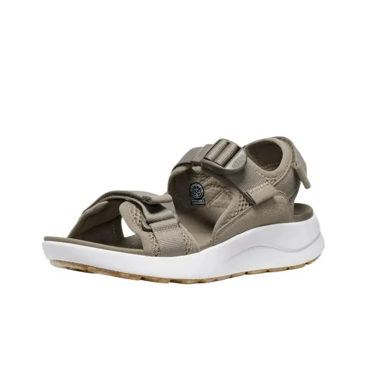 KEEN Elle One Strap Sandals Women's Gray White-2